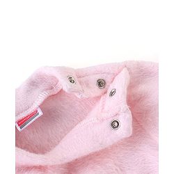 Babyhug Velour Knit Full Sleeves Winter Wear Night Suit with Unicorn  Applique - Pink