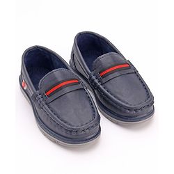 Cute Walk by Babyhug Formal & Party Wear Slip On Loafers - Navy Blue
