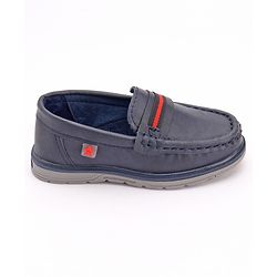 Cute Walk by Babyhug Formal & Party Wear Slip On Loafers - Navy Blue