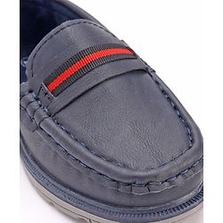 Cute Walk by Babyhug Formal & Party Wear Slip On Loafers - Navy Blue