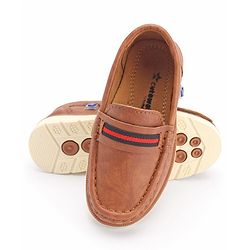 Cute Walk by Babyhug Formal & Party Wear Slip On Loafers - Brown