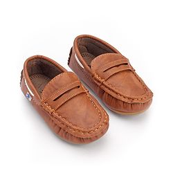 Cute Walk by Babyhug Slip On Formal Loafer Shoes - Coffee  Brown