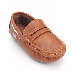 Cute Walk by Babyhug Slip On Formal Loafer Shoes - Coffee  Brown
