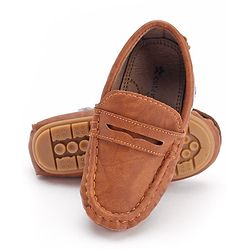 Cute Walk by Babyhug Slip On Formal Loafer Shoes - Coffee  Brown