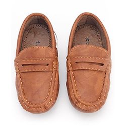 Cute Walk by Babyhug Slip On Formal Loafer Shoes - Coffee  Brown