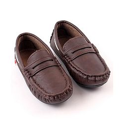 Cute Walk by Babyhug Slip On Formal Loafer Shoes - Brown