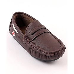 Cute Walk by Babyhug Slip On Formal Loafer Shoes - Brown