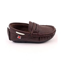 Cute Walk by Babyhug Slip On Formal Loafer Shoes - Brown