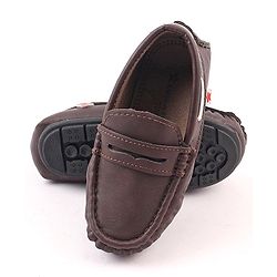 Cute Walk by Babyhug Slip On Formal Loafer Shoes - Brown