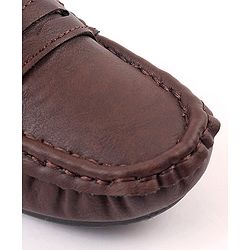 Cute Walk by Babyhug Slip On Formal Loafer Shoes - Brown