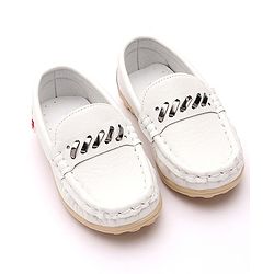 Cute Walk by Babyhug Slip On Party Wear Shoes - White