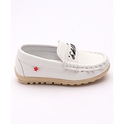Cute Walk by Babyhug Slip On Party Wear Shoes - White