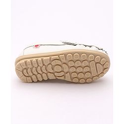 Cute Walk by Babyhug Slip On Party Wear Shoes - White