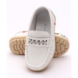 Cute Walk by Babyhug Slip On Party Wear Shoes - White