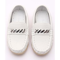 Cute Walk by Babyhug Slip On Party Wear Shoes - White