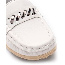 Cute Walk by Babyhug Slip On Party Wear Shoes - White