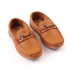 Cute Walk by Babyhug Loafer Shoes - Brown