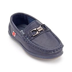 Cute Walk by Babyhug Party Wear Slip On Shoes - Navy Blue
