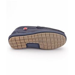 Cute Walk by Babyhug Party Wear Slip On Shoes - Navy Blue