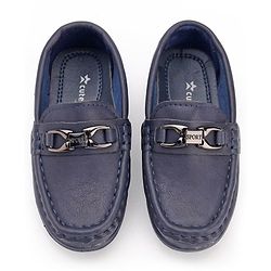 Cute Walk by Babyhug Party Wear Slip On Shoes - Navy Blue