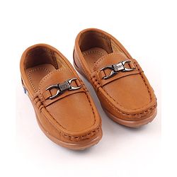 Cute Walk by Babyhug Party Wear Slip On Shoes - Navy Blue