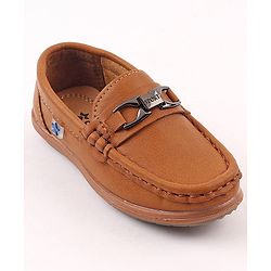 Cute Walk by Babyhug Party Wear Slip On Shoes - Navy Blue