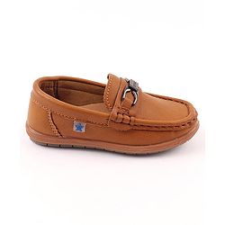 Cute Walk by Babyhug Party Wear Slip On Shoes - Navy Blue