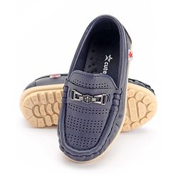 Cute Walk by Babyhug Slip On Formal & Party Wear Shoes Solid- Blue
