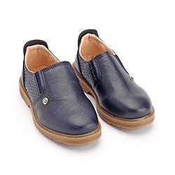 Cute Walk by Babyhug Formal Shoes - Navy Blue