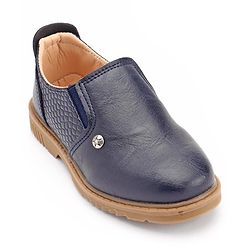 Cute Walk by Babyhug Formal Shoes - Navy Blue