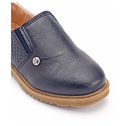 Cute Walk by Babyhug Formal Shoes - Navy Blue