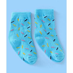 Cute Walk Disney by Babyhug Anti Bacterial Ankle Length Non Terry Socks Mickey Design Pack of 3 - Red & White