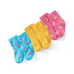 Cute Walk Disney by Babyhug Anti Bacterial Ankle Length Non Terry Socks Mickey Design Pack of 3 - Red & White
