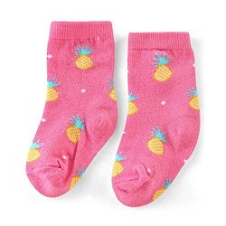 Cute Walk Disney by Babyhug Anti Bacterial Ankle Length Non Terry Socks Mickey Design Pack of 3 - Red & White
