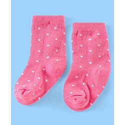 Cute Walk Disney by Babyhug Anti Bacterial Ankle Length Non Terry Socks Mickey Design Pack of 3 - Red & White