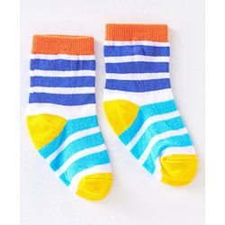 Cute Walk by Babyhug Anti Bacterial Ankle Length Non Terry Socks Unicorn Design Pack of 7 - Pink & White