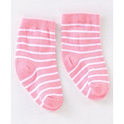 Cute Walk by Babyhug Anti Bacterial Ankle Length Non Terry Socks Unicorn Design Pack of 7 - Pink & White