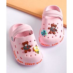 Cute Walk by Babyhug Slip On Clogs with Applique - Pink (Applique Design May Vary)
