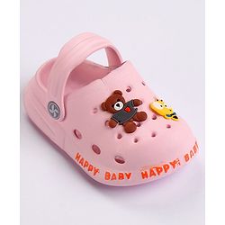 Cute Walk by Babyhug Slip On Clogs with Applique - Pink (Applique Design May Vary)