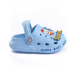 Cute Walk by Babyhug Slip On Clogs Astronaut Applique - Blue (Design May Vary)