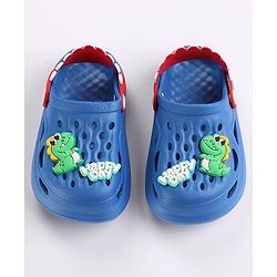 Cute Walk by Babyhug Slip on Clogs with Back Strap Croc Appplique - Blue