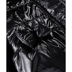 Babyhug Hooded Full Sleeves Padded Jacket Solid Color - Black