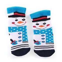 Cutewalk By Babyhug Anti Bacterial Ankle Length Socks Teddy Design Pack Of 3 - Multicolour