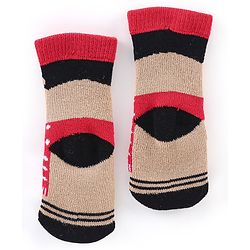 Cutewalk By Babyhug Anti Bacterial Ankle Length Socks Teddy Design Pack Of 3 - Multicolour