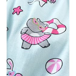 Babyhug 100% Cotton Bloomer Hippo Print Pack of 3 - Pink Blue & Yellow