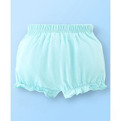 Babyhug Single Jersey Striped & Floral Printed Bloomer Pack of 3 - Blue & Pink