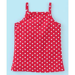 Babyhug 100% Cotton Sleeveless Slips Pack Of 3 - Red White & Blue