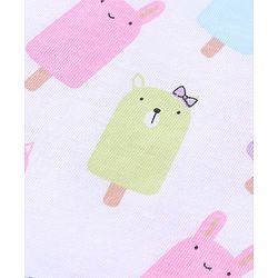 Babyhug 100% Cotton Slips Heart Print Pack of 3 - Multicolour