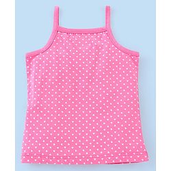 Babyhug 100% Cotton Sleeveless Slips Pack Of 3 - Pink White & Blue