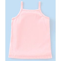 Babyhug 100% Cotton Sleeveless Slips Pack Of 3 - Pink White & Blue